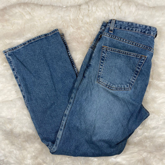 Gap Flare Woman's Stretch Sandblast Regular Cut Jeans Sz 8 - Picture 1 of 8